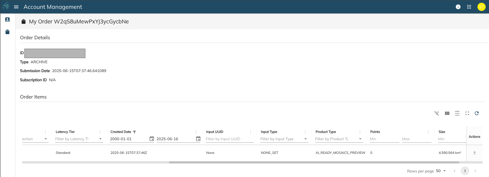 MyOrders Details