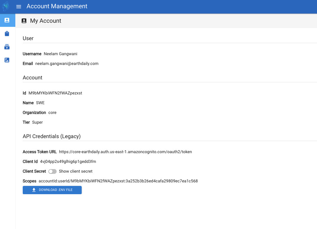 Legacy API Credentials