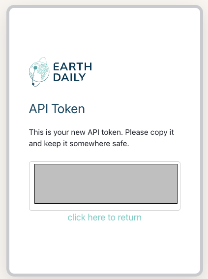 New API Credentials