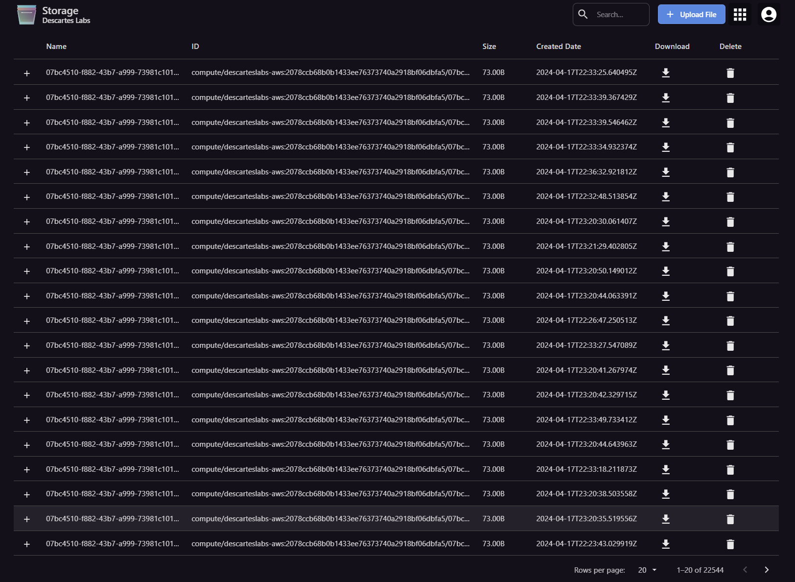 Storage UI