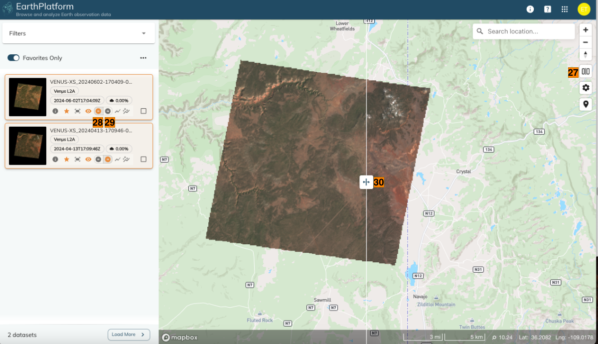 EarthPlatform Map Slider