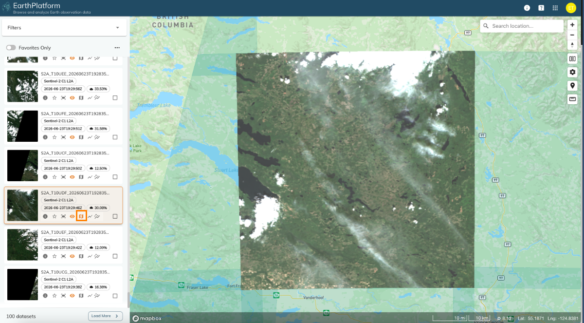 EarthPlatform View on Map