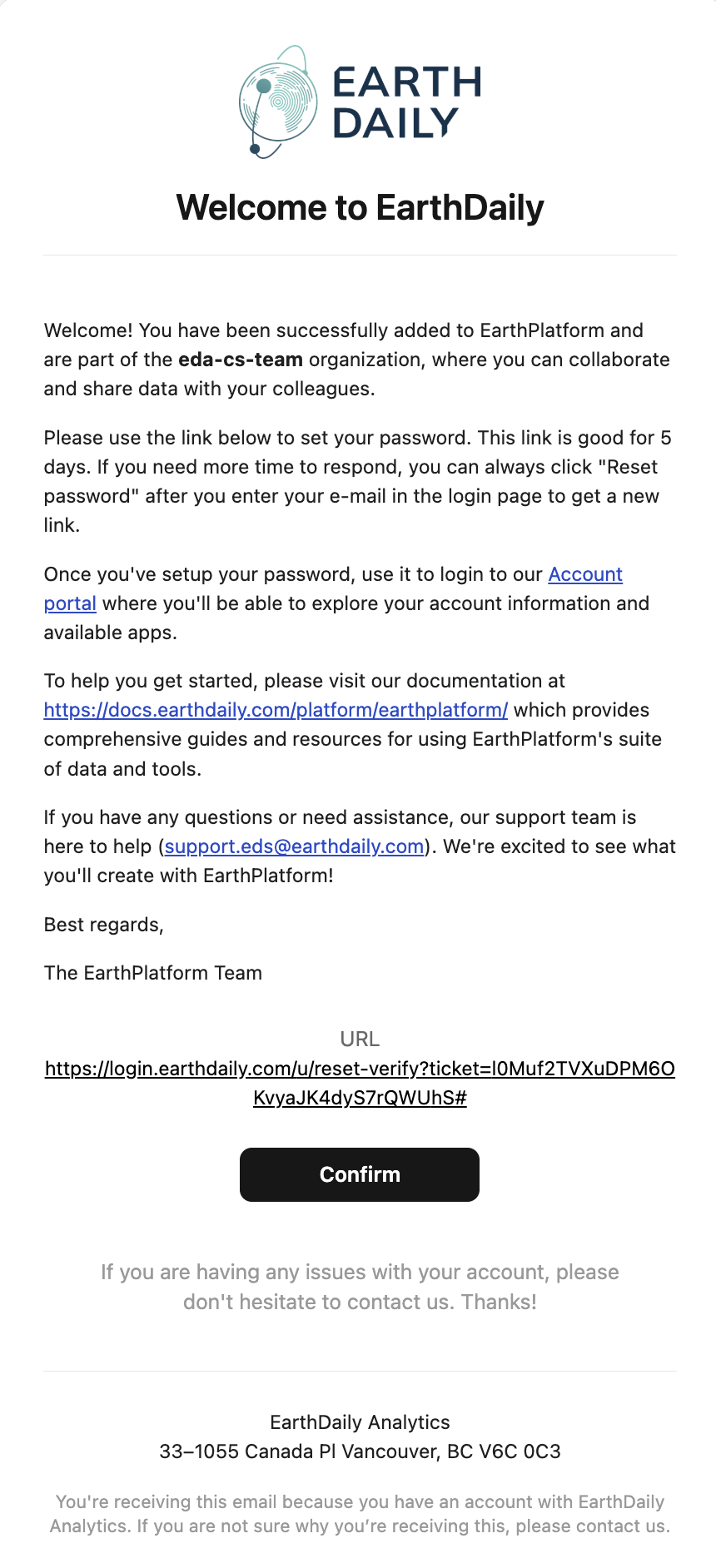 Welcome Email Example
