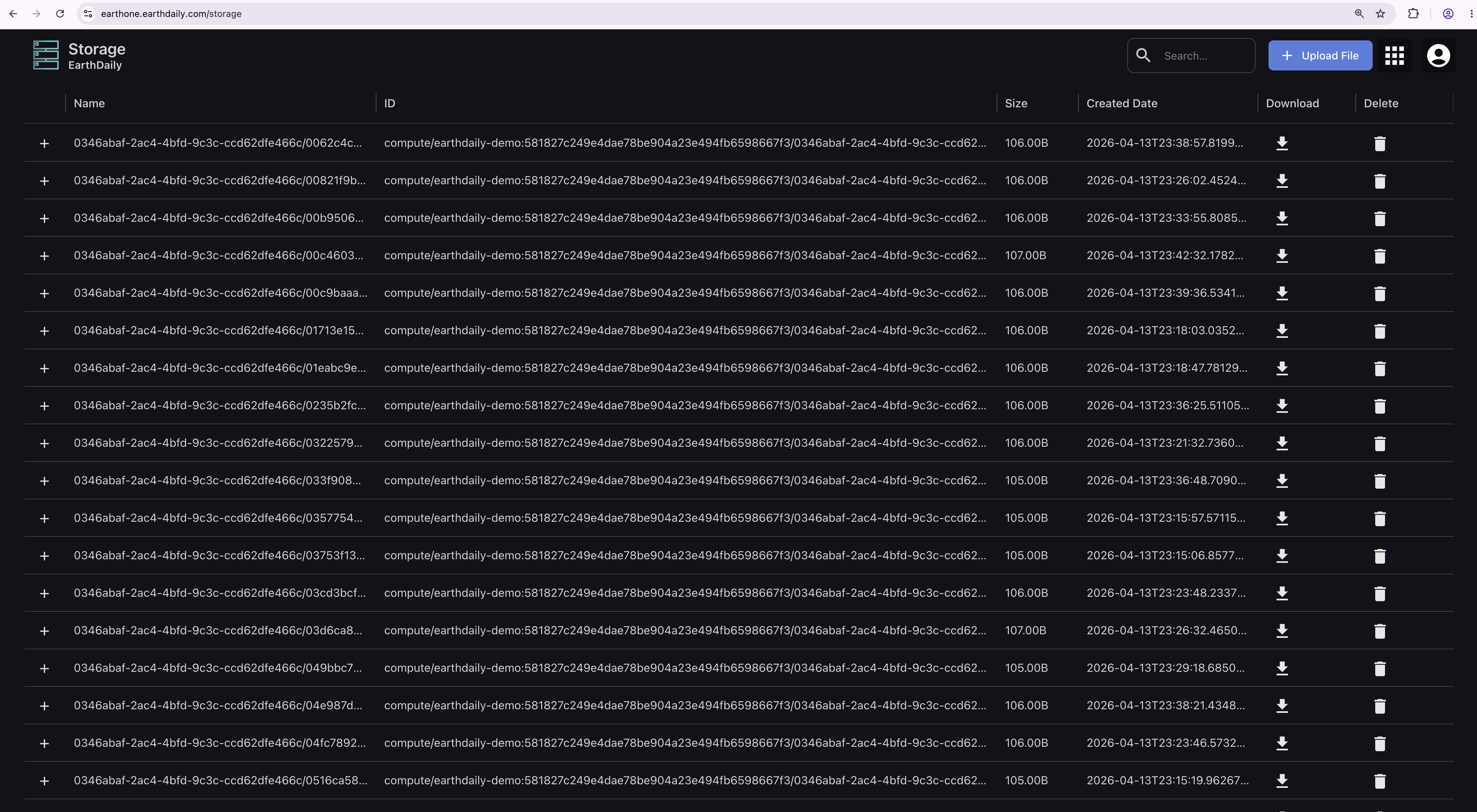 Storage UI